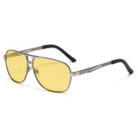 Basic Retro Solid Color Resin Toad Glasses Full Frame Men's Sunglasses main image 4