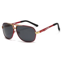 Basic Retro Solid Color Resin Toad Glasses Full Frame Men's Sunglasses sku image 3