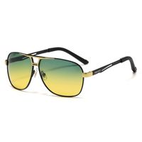 Basic Retro Solid Color Resin Toad Glasses Full Frame Men's Sunglasses main image 2