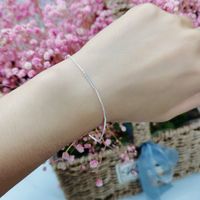 Simple Style Geometric Sterling Silver Plating Bracelets main image 2