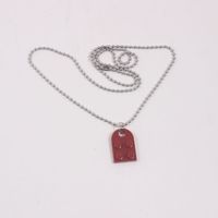 Simple Style Heart Shape Alloy Couple Pendant Necklace sku image 9