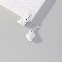 Wholesale Jewelry 1 Pair Cute Rabbit Animal Resin Drop Earrings main image 5