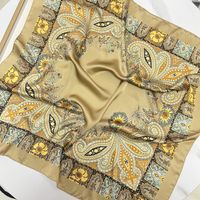 Women's Retro Ethnic Style Bohemian Geometric Satin Printing Scarves & Gloves main image 4