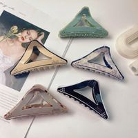 Vacation Triangle Acetic Acid Sheets Inlay Rhinestones Hair Claws main image 1