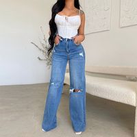 Women's Daily Casual Solid Color Full Length Jeans main image 6
