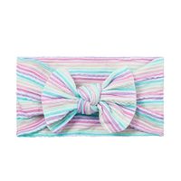 Sweet Bow Knot Synthetic Yarn Printing Hair Band main image 4