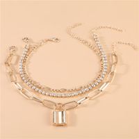 Simple Style Animal Cross Moon Gold Plated Silver Plated Imitation Pearl Alloy Wholesale Anklet sku image 47
