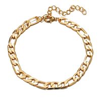 Simple Style Animal Cross Moon Gold Plated Silver Plated Imitation Pearl Alloy Wholesale Anklet sku image 1