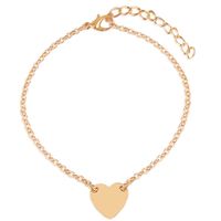 Simple Style Animal Cross Moon Gold Plated Silver Plated Imitation Pearl Alloy Wholesale Anklet sku image 7