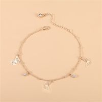 Simple Style Animal Cross Moon Gold Plated Silver Plated Imitation Pearl Alloy Wholesale Anklet sku image 37