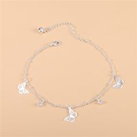 Simple Style Animal Cross Moon Gold Plated Silver Plated Imitation Pearl Alloy Wholesale Anklet sku image 38