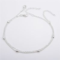 Simple Style Animal Cross Moon Gold Plated Silver Plated Imitation Pearl Alloy Wholesale Anklet sku image 46
