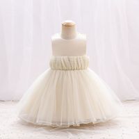 Princess Solid Color Lace Polyester Girls Dresses sku image 5