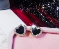 1 Par Dulce Estrella Forma De Corazón Nudo De Lazo Cobre Embutido Perlas Artificiales Diamantes De Imitación Aretes sku image 20