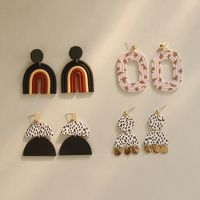Wholesale Jewelry 1 Pair Beach Water Droplets Arylic Alloy Drop Earrings main image 1
