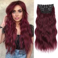 Women's Fashion Street High Temperature Wire Centre Parting Long Curly Hair Wigs sku image 4