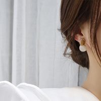 Wholesale Jewelry 1 Pair Simple Style Round Alloy Drop Earrings main image 4