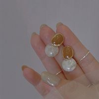 Wholesale Jewelry 1 Pair Simple Style Round Alloy Drop Earrings sku image 11