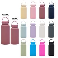 Casual Solid Color Stainless Steel Water Bottles main image 6