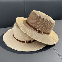 Women's Ethnic Style Solid Color Straw Hat main image 1