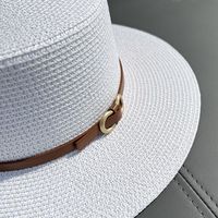 Women's Ethnic Style Solid Color Straw Hat main image 3