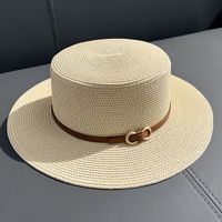 Women's Ethnic Style Solid Color Straw Hat sku image 3