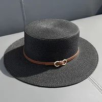 Femmes Style Ethnique Couleur Unie Chapeau De Paille sku image 1