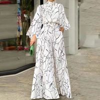 Women's Daily Casual Abstract Full Length Printing Jumpsuits main image 1