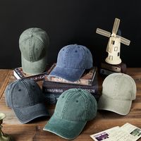 Unisex Basic Solid Color Curved Eaves Baseball Cap main image 1