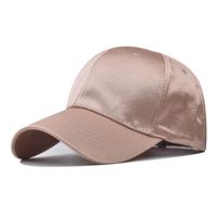 Unisex Simple Style Solid Color Crimping Curved Eaves Baseball Cap main image 1