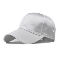 Unisex Simple Style Solid Color Crimping Curved Eaves Baseball Cap sku image 3