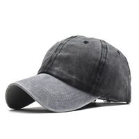 Unisex Retro Color Block Wide Eaves Curved Eaves Baseball Cap sku image 20