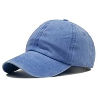 Unisex Retro Color Block Wide Eaves Curved Eaves Baseball Cap sku image 34