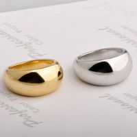 Wholesale Exaggerated Solid Color Titanium Steel Rings main image 1