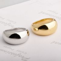 Wholesale Exaggerated Solid Color Titanium Steel Rings main image 4