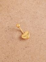 Wholesale Simple Style Heart Shape Alloy Belly Ring sku image 1