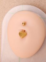 Wholesale Simple Style Heart Shape Alloy Belly Ring main image 3