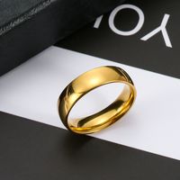 Wholesale Simple Style Solid Color Stainless Steel Rings main image 3