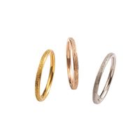 Simple Style Waves Stainless Steel Plating Rings main image 4