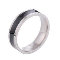 Wholesale Simple Style Round Stainless Steel Rings main image 2