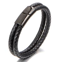 Casual Geometric Pu Leather None 18K Gold Plated Men'S Bracelets main image 1