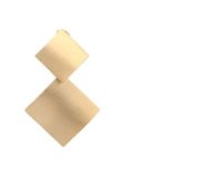 1 Stück Einfacher Stil Rhombus Titan Stahl Patchwork Ohrringe sku image 1