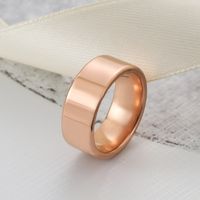 Wholesale Retro Solid Color Stainless Steel Rings main image 4