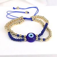 Glam French Style Eye Glass Copper Bracelets In Bulk sku image 1