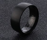 Wholesale Retro Solid Color Stainless Steel Rings main image 1