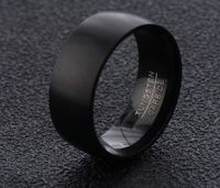 Wholesale Retro Solid Color Stainless Steel Rings main image 3