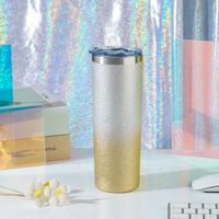 Fashion Solid Color Stainless Steel Thermos Cup 1 Piece sku image 30