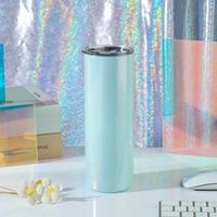 Fashion Solid Color Stainless Steel Thermos Cup 1 Piece sku image 25