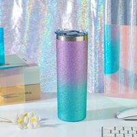 Fashion Solid Color Stainless Steel Thermos Cup 1 Piece sku image 27