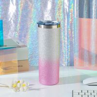Fashion Solid Color Stainless Steel Thermos Cup 1 Piece sku image 29